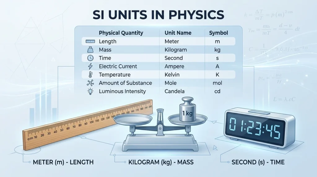 All SI Units in Physics